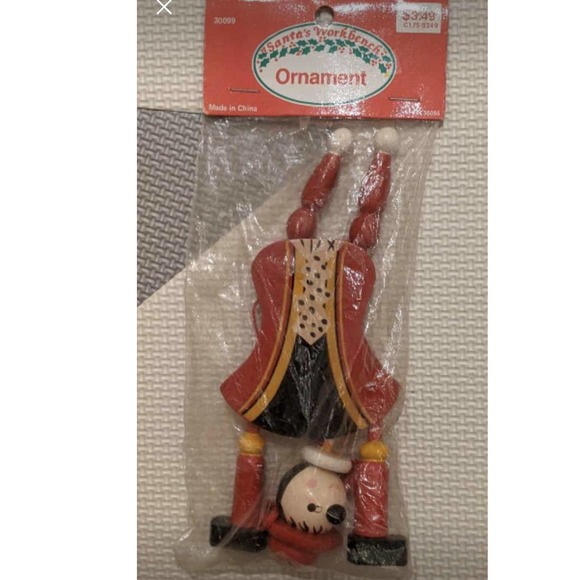 New Christmas Pull String Wooden Puppet - Picture 5 of 5